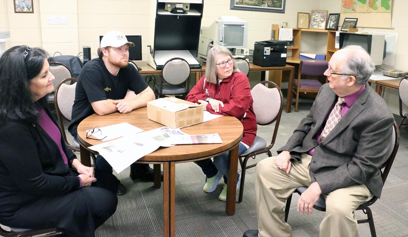 Mullicans with WSCC Genealogy staff